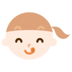 舌をペロっと出した女の子の表情のイラスト2