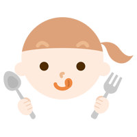 舌をペロっと出した女の子の表情のイラスト3