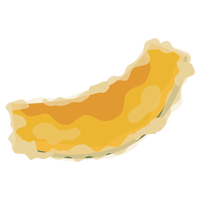 かぼちゃの天ぷらのイラスト1