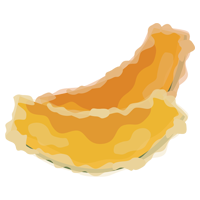 かぼちゃの天ぷらのイラスト2