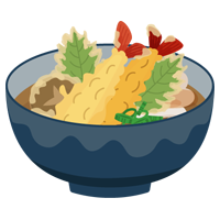 天ぷらうどんのイラスト1