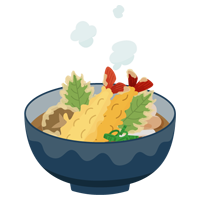 天ぷらうどんのイラスト2