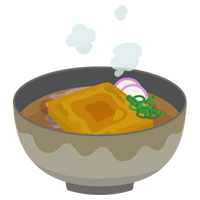 きつねそばのイラスト2