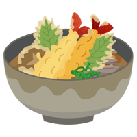 天ぷらそばのイラスト1