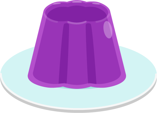 ぶどうのゼリーのイラスト1