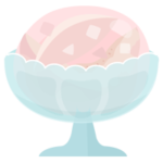 桃のゼリーのイラスト2