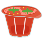 苺のゼリーのイラスト2