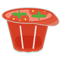 苺のゼリーのイラスト2