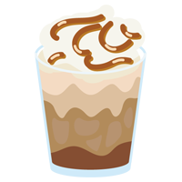 コーヒーのフローズンドリンクのイラスト