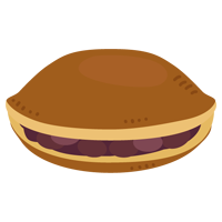 どら焼きのイラスト1