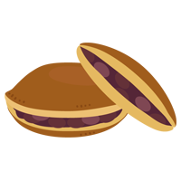 どら焼きのイラスト3