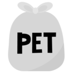 ペットボトルごみのアイコンイラスト（文字黒）2