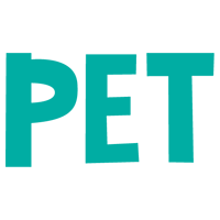 ペットボトルごみの文字のイラスト（緑）2