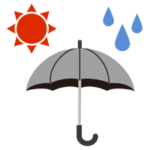 日傘・雨傘（長傘）のイラスト1