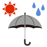 日傘・雨傘（長傘）のイラスト1