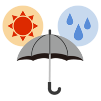 日傘・雨傘（長傘）のイラスト2