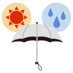 日傘・雨傘（折り畳み傘）のイラスト2