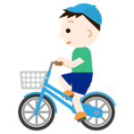 自転車に乗る男の子のイラスト1