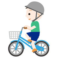 自転車に乗る男の子のイラスト2