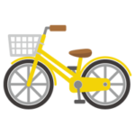 黄色の自転車のイラスト