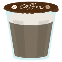 コーヒーゼリーのイラスト1