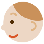 若い男性の横顔のイラスト