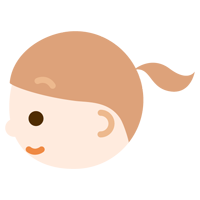 女の子の横顔のイラスト
