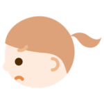 女の子の横顔のイラスト（怒り）