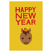 年賀状のイラスト（午年）3