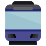 電車のイラスト（ブルー）2
