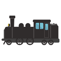 蒸気機関車のイラスト1