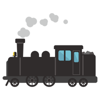 蒸気機関車のイラスト2