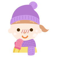 冬の格好をした女の子のイラスト3