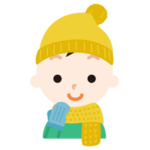 冬の格好をした男の子のイラスト1