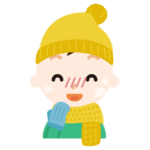 冬の格好をした男の子のイラスト4