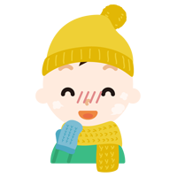 冬の格好をした男の子のイラスト4