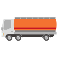 タンクローリーのイラスト1
