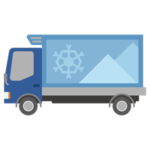冷凍車のイラスト1