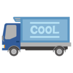 冷凍車のイラスト2