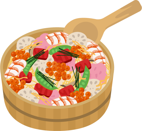 ちらし寿司のイラスト2
