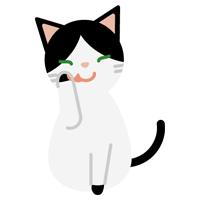 ハチワレ猫のイラスト2