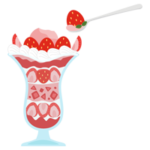 いちごパフェのイラスト2