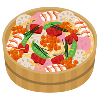 ちらし寿司のイラスト1