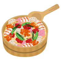 ちらし寿司のイラスト2
