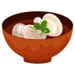 はまぐりのお吸い物のイラスト1