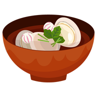 はまぐりのお吸い物のイラスト1