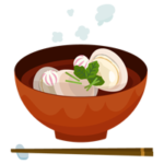 はまぐりのお吸い物のイラスト2
