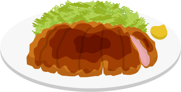 豚カツのイラスト1