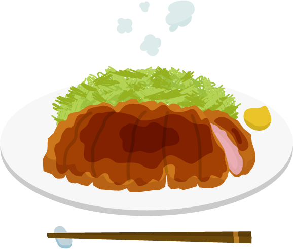 豚カツのイラスト2