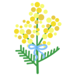 ミモザの花のイラスト2